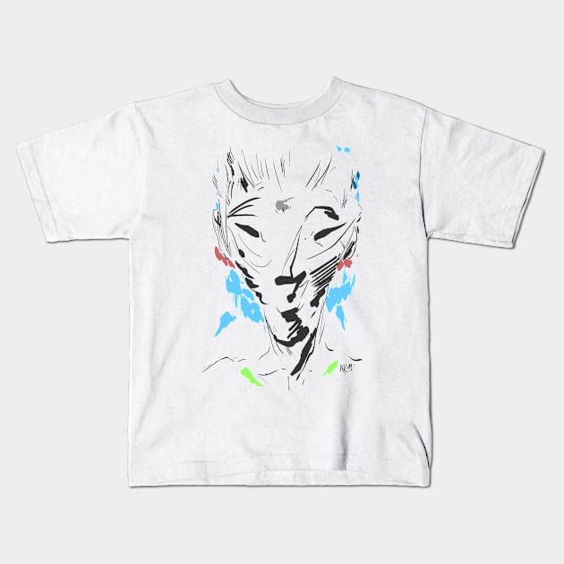 elve - face Kids T-Shirt by Nikokosmos